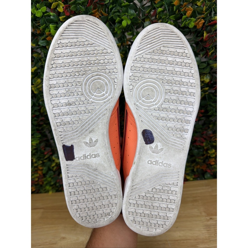 Adidas Original Continental 80 Leather Sneakers Shoes Easy Orange Men 9.5 CG7124 - Picture 7 of 9